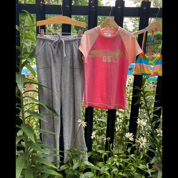 Gap Kid’s light grey, soft terry, lounge pant - Picture 3 of 3